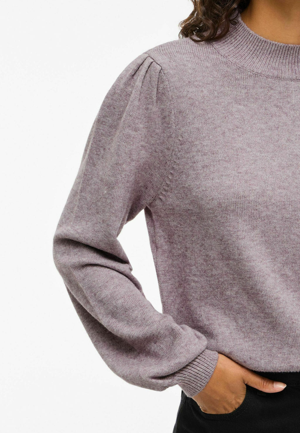 VILA VIRIL TURTLE-NK BALLOON L/S TOP - NOOS