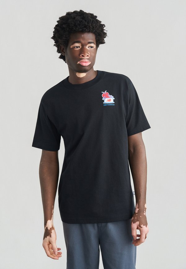 New Balance LOBSTER ROLL - Print T-shirt - black