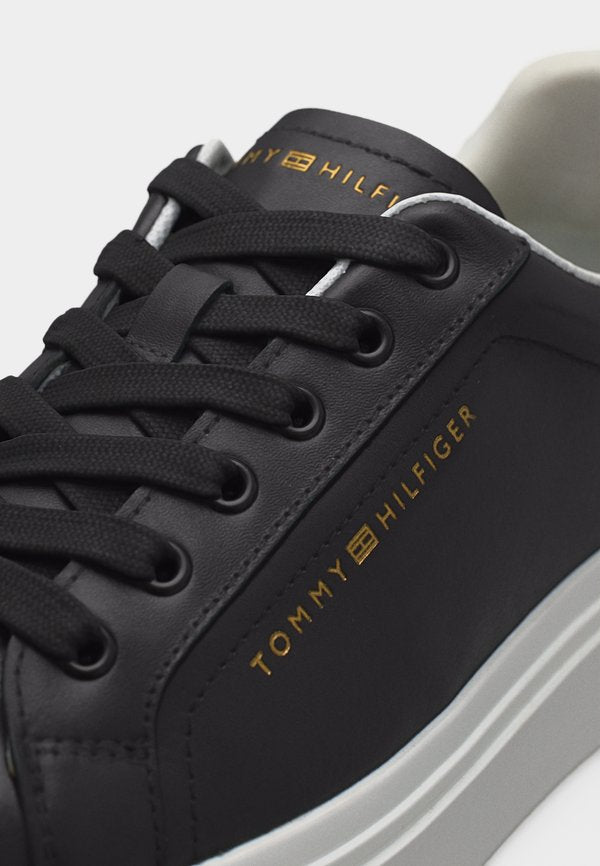 Tommy Hilfiger LOGO LEATHER PLATFORM CUPSOLE TRAINERS