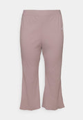 Nike Sportswear W NSW RIB JRSY PANT PLUS - Trousers - diffused taupe