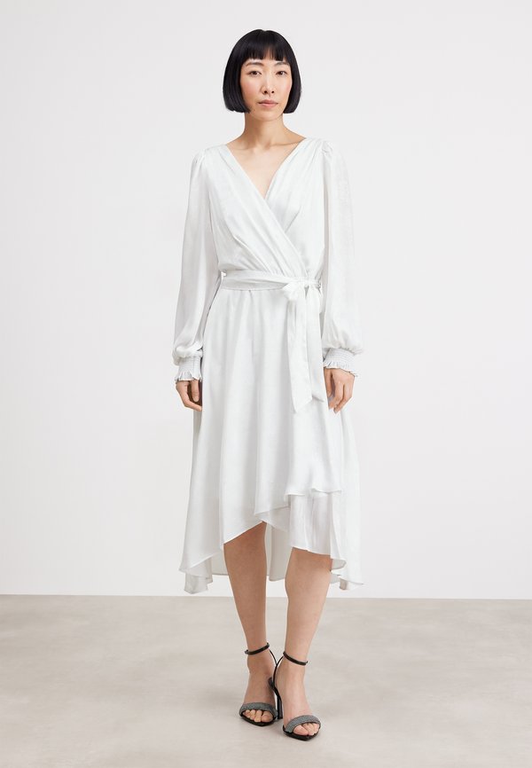 DKNY BALLOON SLEEVE WRAP GOWN