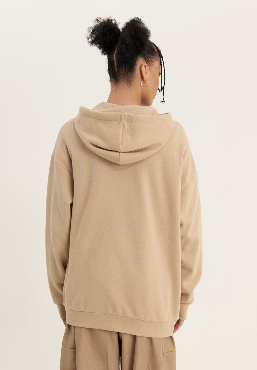 YOURTURN UNISEX RELAXED FIT ZIP-UP HOODIE