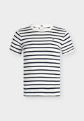 Tommy Hilfiger CODY C NECK - Basic T-shirt - breton/ ecu/ dark night navy