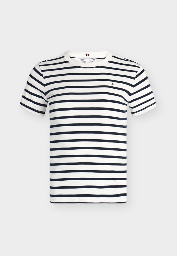 Tommy Hilfiger CODY C NECK - Basic T-shirt - breton/ ecu/ dark night navy