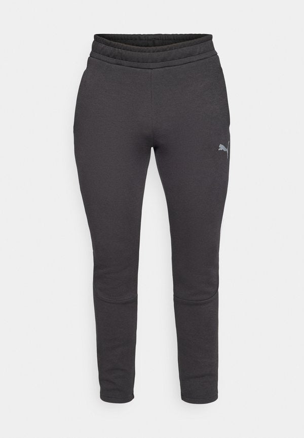 Puma PANTS - Tracksuit bottoms - black/silver/white