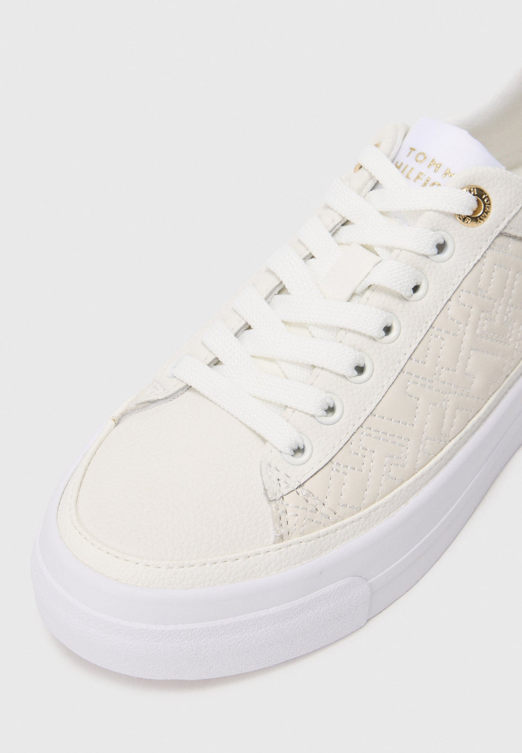TH MONOGRAM QUILTED LEATHER PLATFORM TRAINERS Media 5
