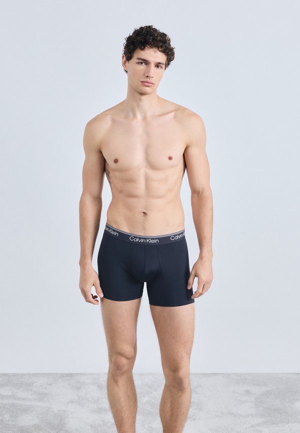 Calvin Klein Underwear BOXER BRIEF 3 PACK - MICROFIBER STRETCH - Boxer briefs - sleet/teal marine/shoreline