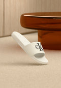 Calvin Klein ESS SLIDE CV - Slippers - triple bright white
