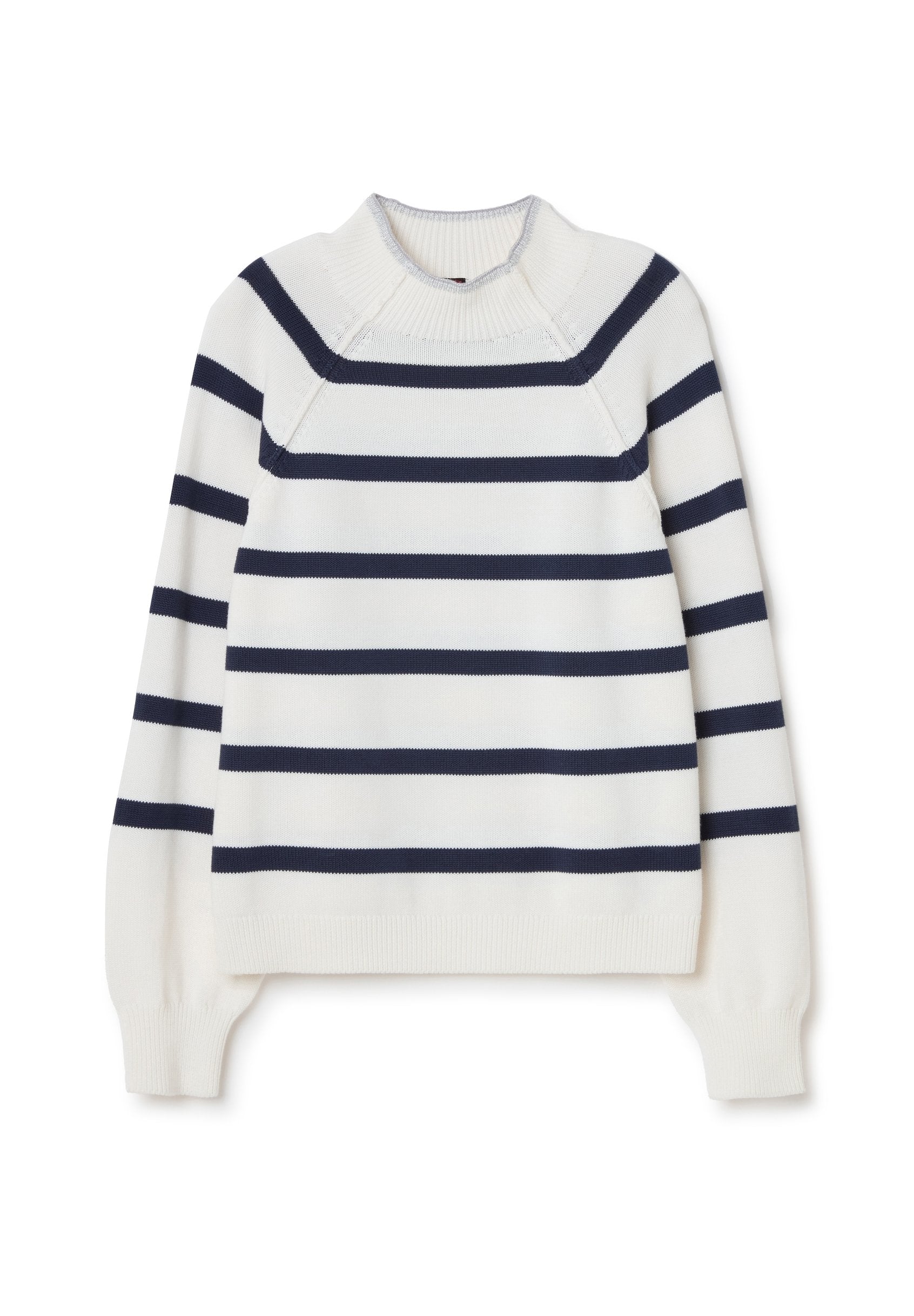 Stefanel STRIPED WITH MOCK NECK