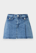 ONLY ONLELEANOR PLEATED BUT SKORT - Skort - medium blue denim