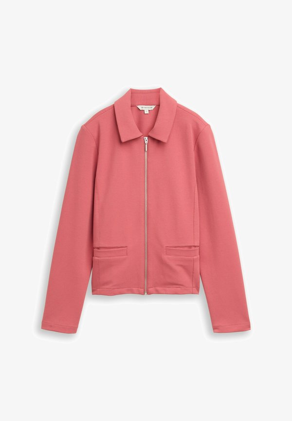TOM TAILOR TOM TAILOR BLAZER REGULAR FIT JACKE MIT REISSVERSCHLUSS - Summer jacket - cozy pink