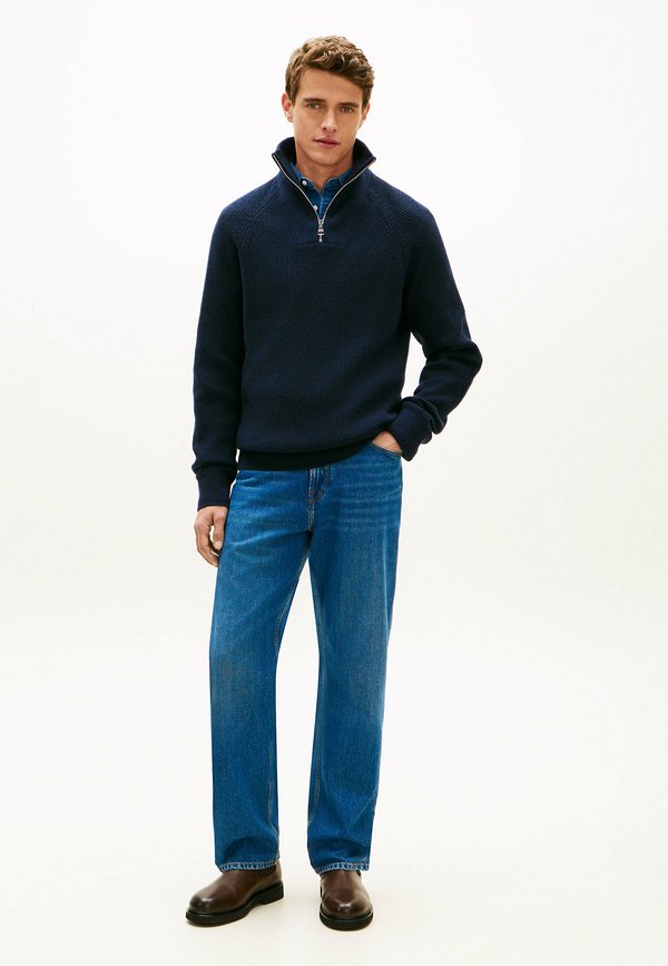 Tommy Hilfiger FISHERMAN RIB-KNIT RELAXED JUMPER WITH WOOL