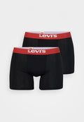 Levi's® MEN BASIC 2 PACK - Boxer briefs - black/red