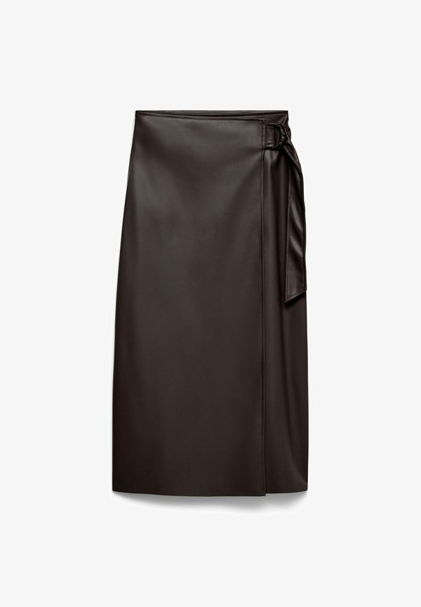 Vero Moda VMPOLLY Midi - A-line skirt - chocolate martini