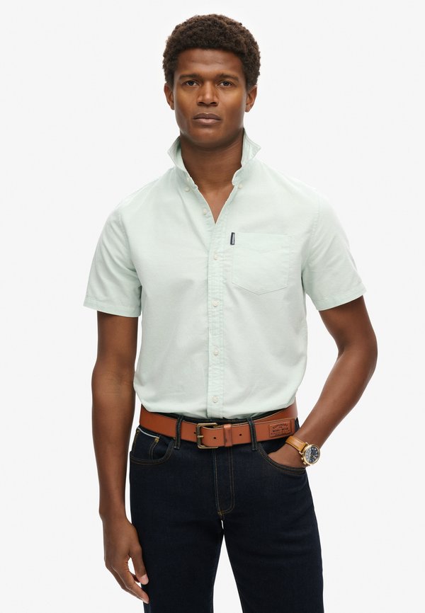 Superdry & Co OXFORD SHORT SLEEVE - Shirt - light green