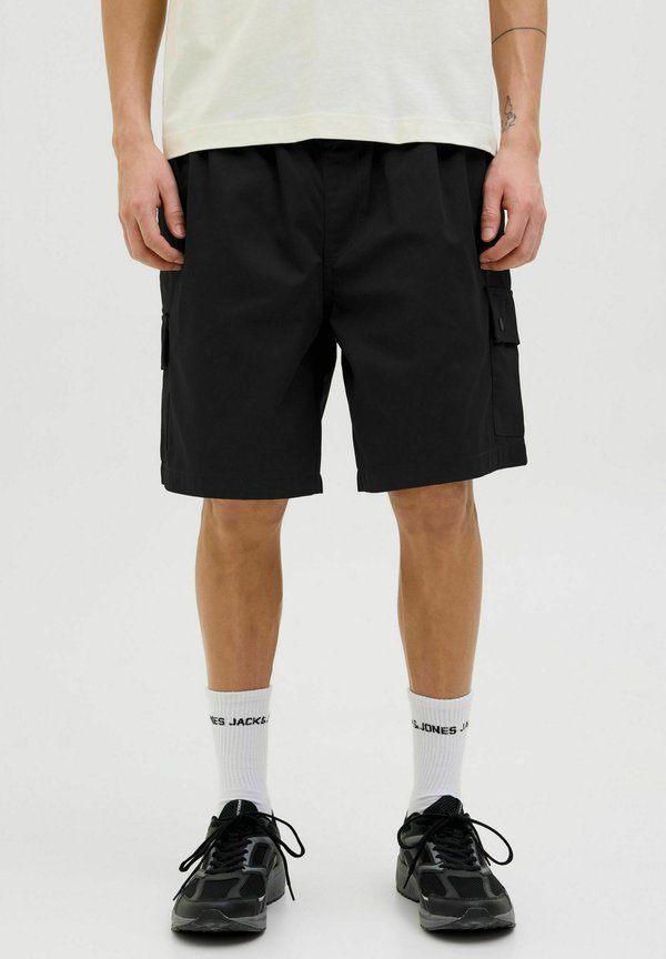 Jack & Jones Cargo Wide Leg Fit - Shorts - black