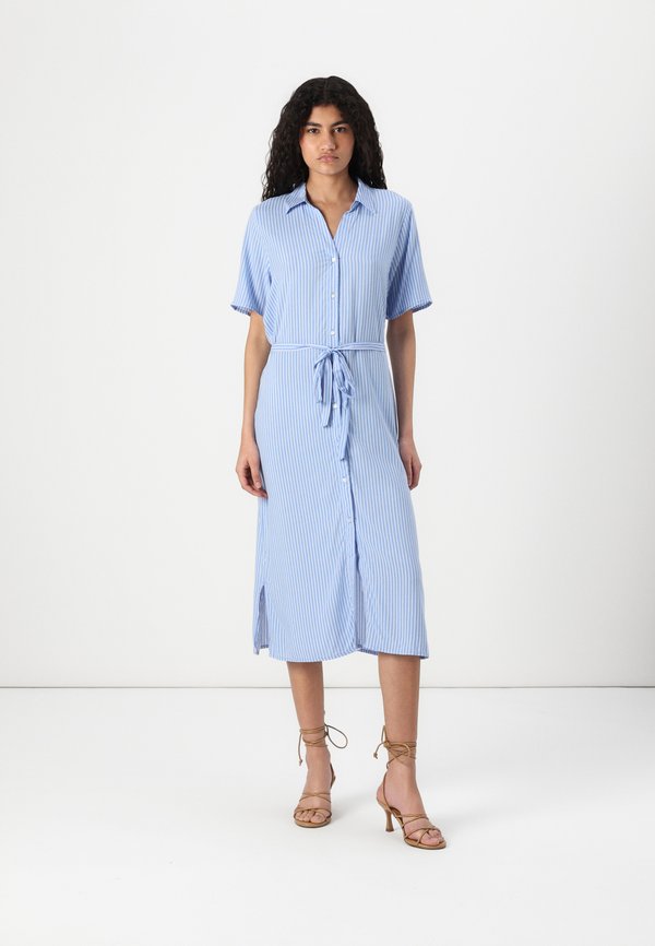 ONLY ONLYASMIN Midi - Shirt dress - provence/yassi white