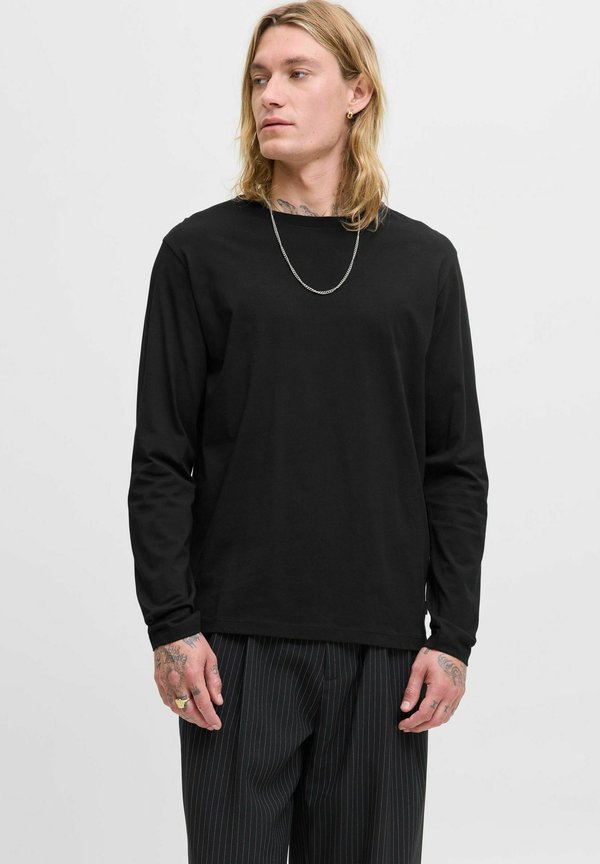 Jack & Jones Longsleeved Plain Longsleeved - Long sleeved top - black