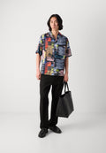 Scotch & Soda RELAXED FIT ALL OVER PRINTED SHORT wSLEEVED SHIRT