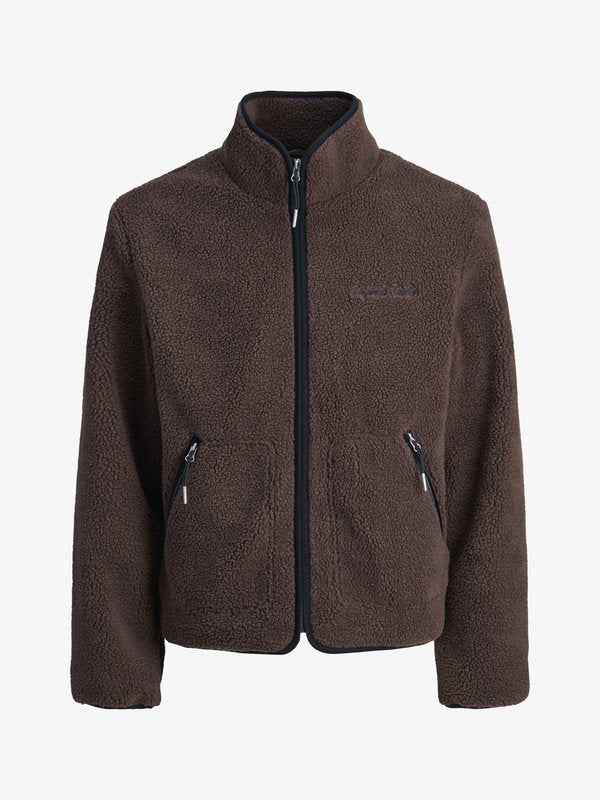 Jack & Jones Teddy Plus Size Teddy - Fleece jacket - deep mahogany