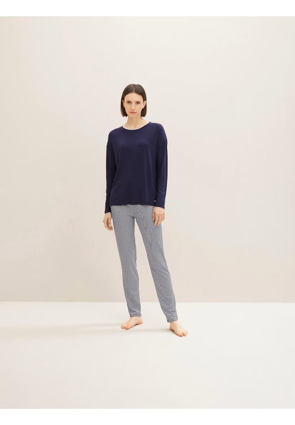 TOM TAILOR O NECK SET - Pyjama set - blue ring