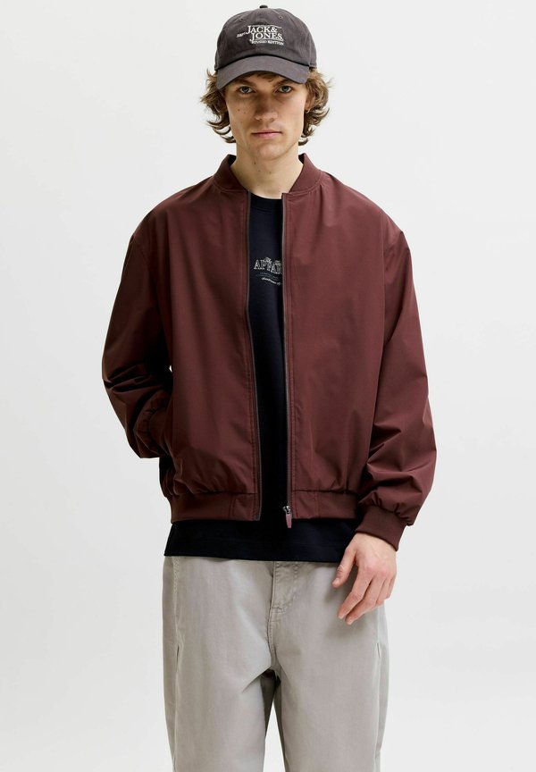 Jack & Jones JJECHARGE BOMBER JACKET NOOS - Bomber Jacket - bitter chocolate