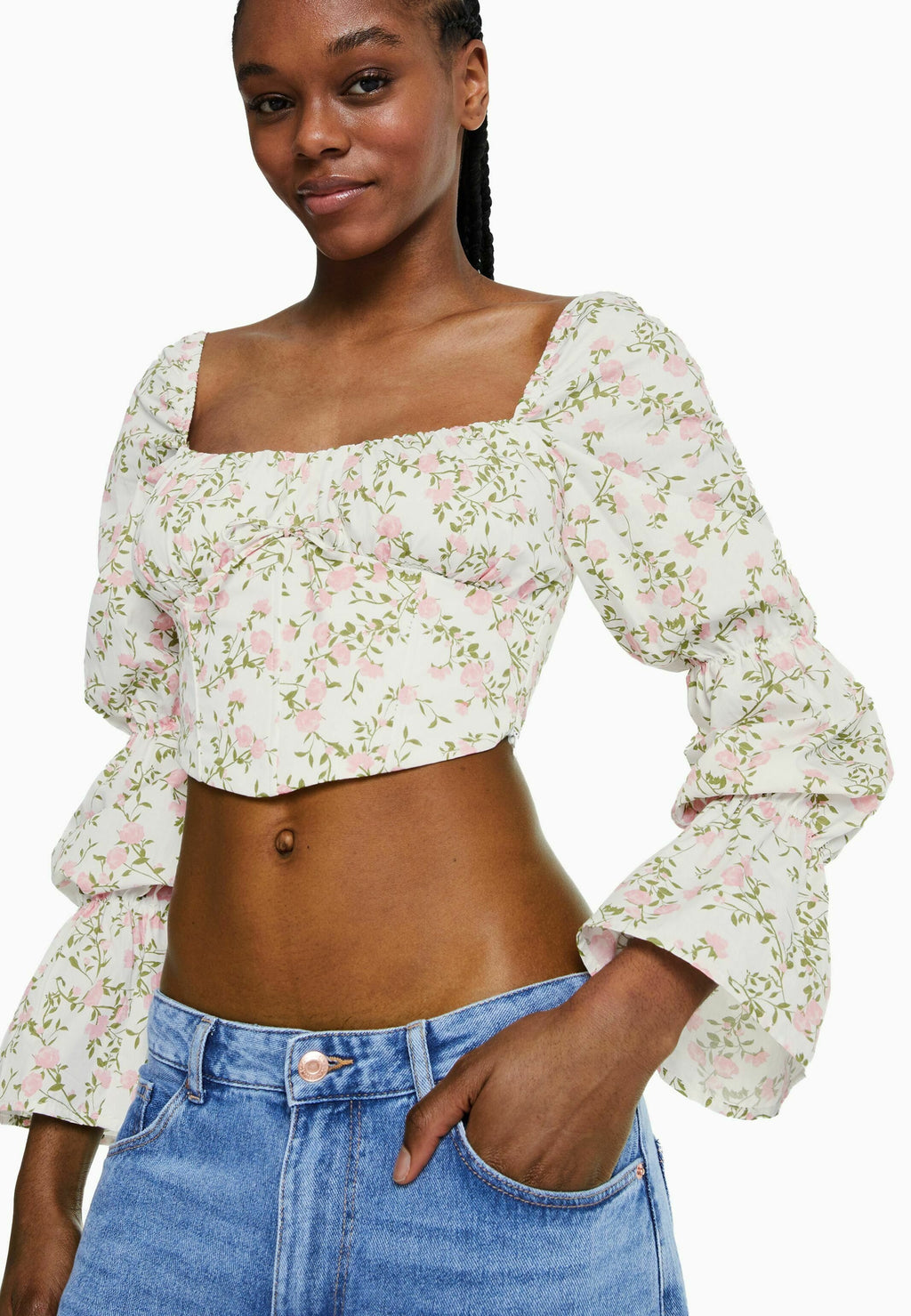 Bershka CROPPED LONG SLEEVE