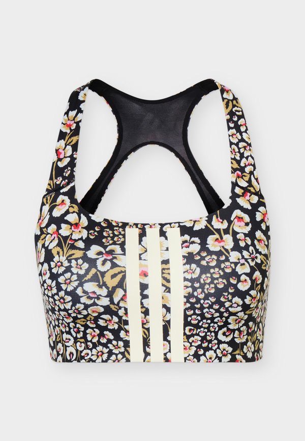 adidas Performance ADIDAS X FARM RIO OPTIME BRA - Medium support sports bra - cream white/multicolor/cream white