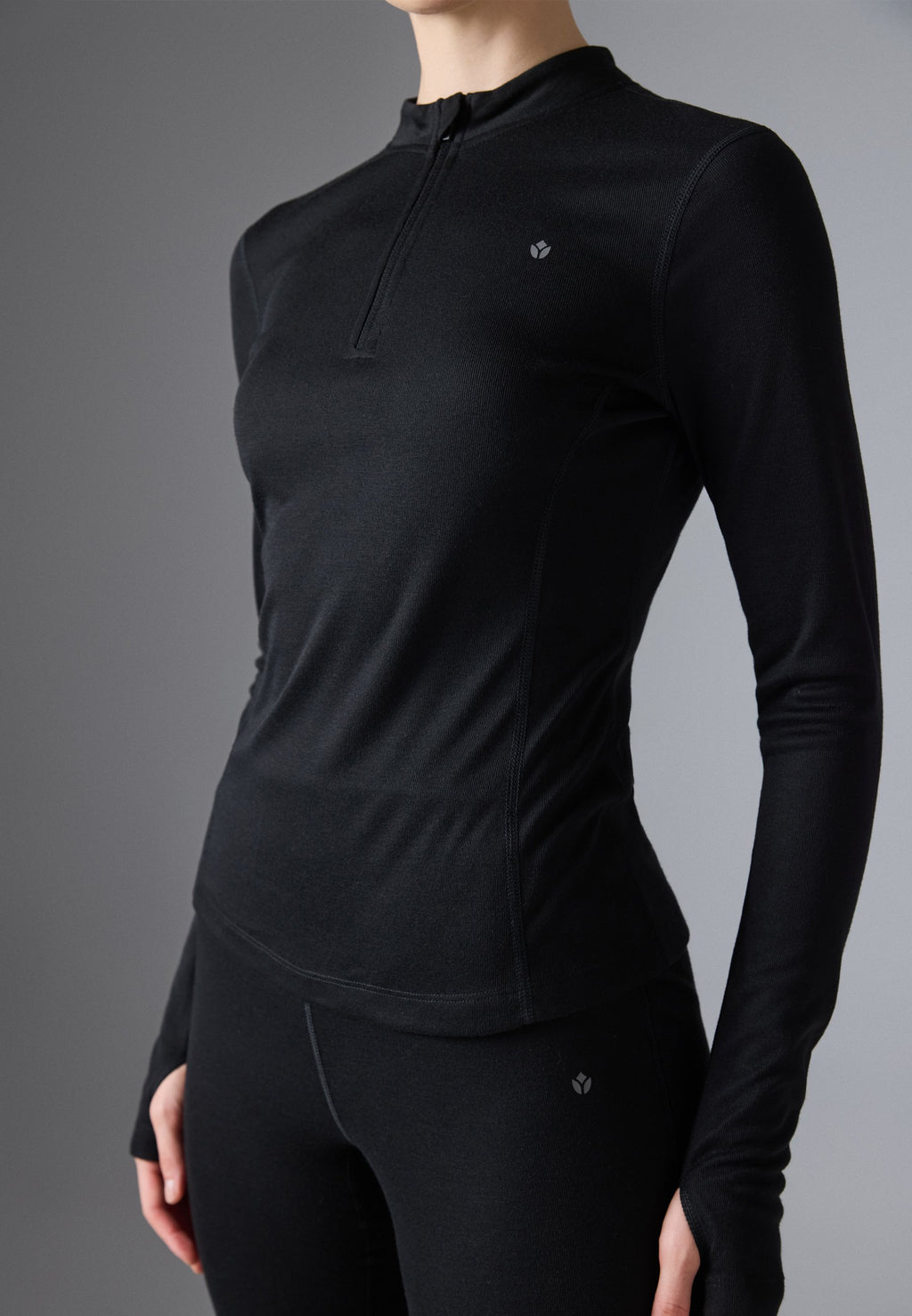 Even&Odd active 2 PIECE LONG SLEEVE WITH 1/4 ZIP TOP AND LEGGINGS SET