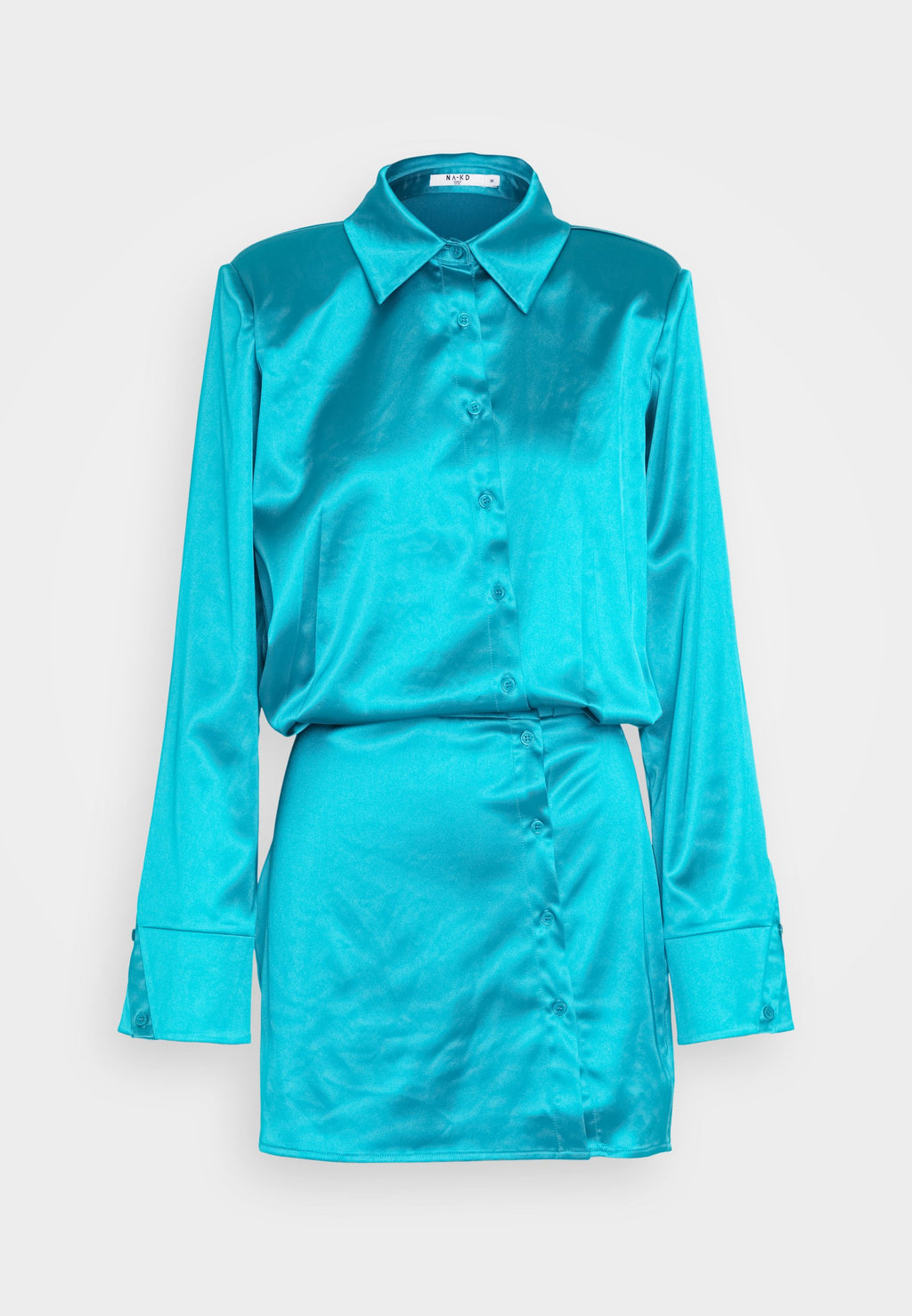 NA-KD JANKA POLLANI LONGSLEEVE SHIRT DRESS
