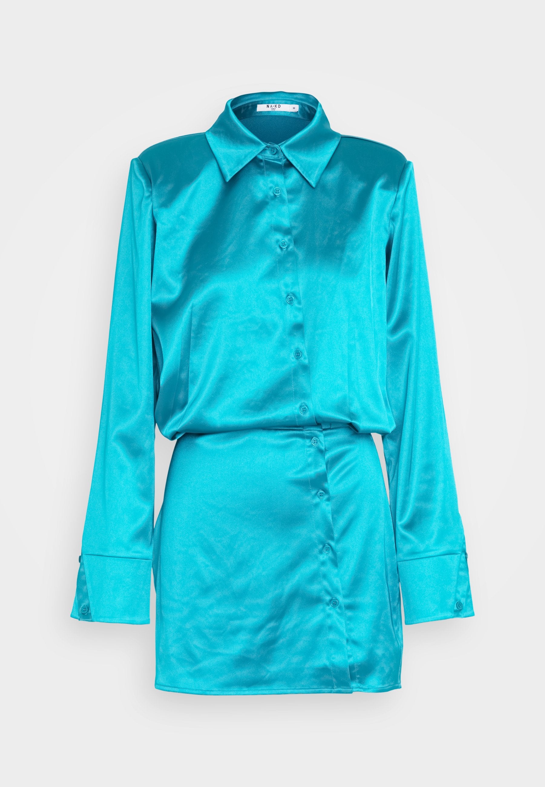 NA-KD JANKA POLLANI LONGSLEEVE SHIRT DRESS