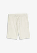 TOM TAILOR STRUCTURED SHORTS - Tracksuit bottoms - gardenia white