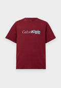 Calvin Klein CURSIVE GRAPHIC - Print T-shirt - renaissance red