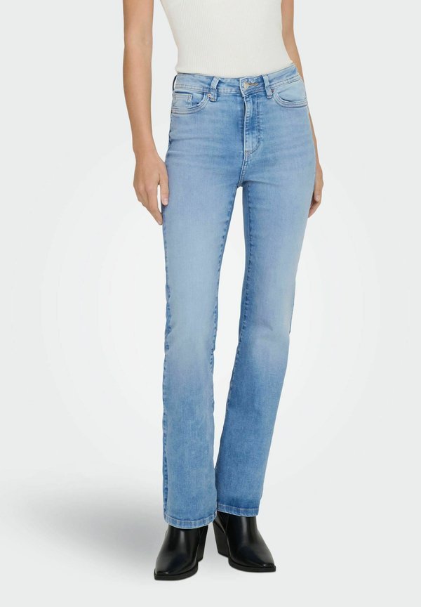 ONLY Flared fit ONLWAUW High waist - Flared Jeans - light blue denim