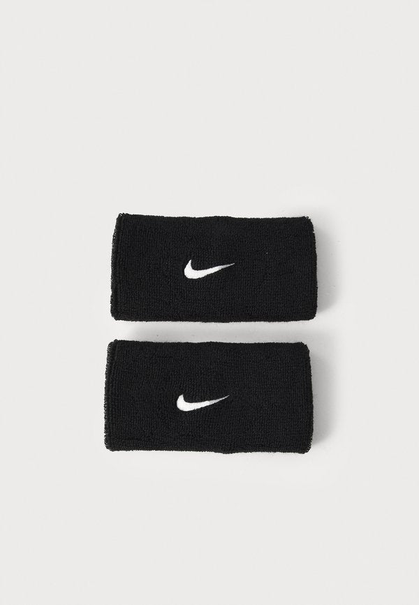 Nike Performance CLASSIC DOUBLEWIDE WRISTBANDS UNISEX 2 PACK - Sweatband - black/white