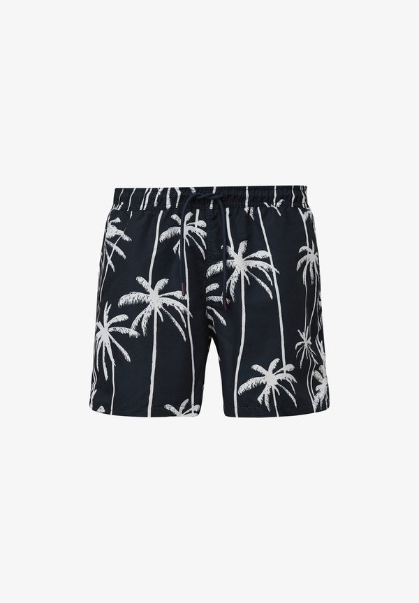 s.Oliver MIT ALLOVER-PRINT - Swimming shorts - navy