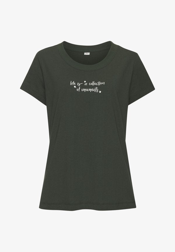 s.Oliver S.OLIVER PYJAMAOBERTEIL - Pyjama top - dunkelgrün