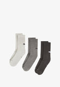 Puma 3ER-PACK - Socks - grey melange