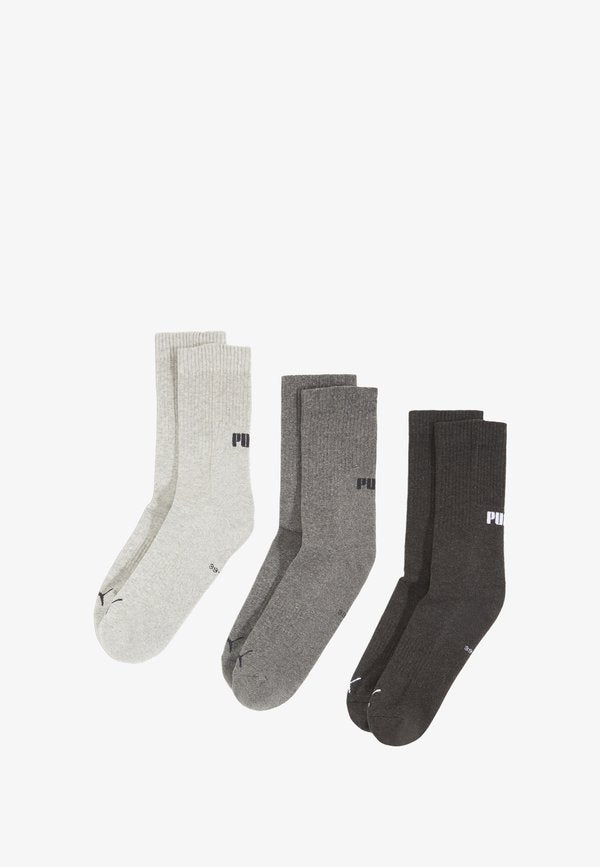 Puma 3ER-PACK - Socks - grey melange