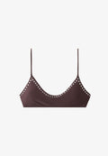 Mango ADULT - Triangle bra - dark brown