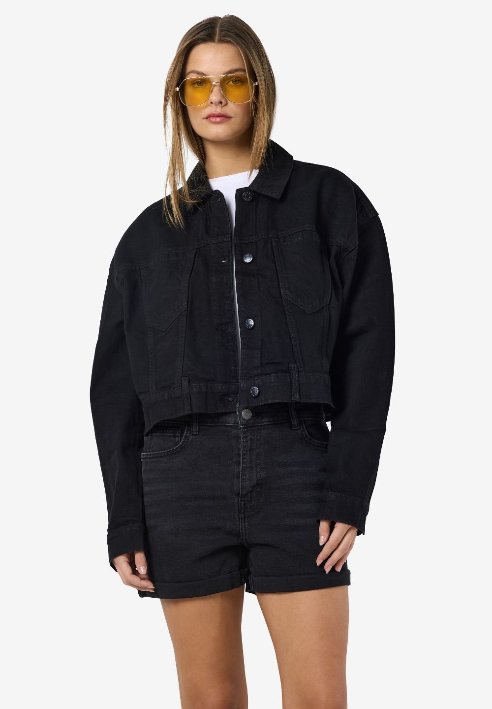 Noisy May Denim cropped