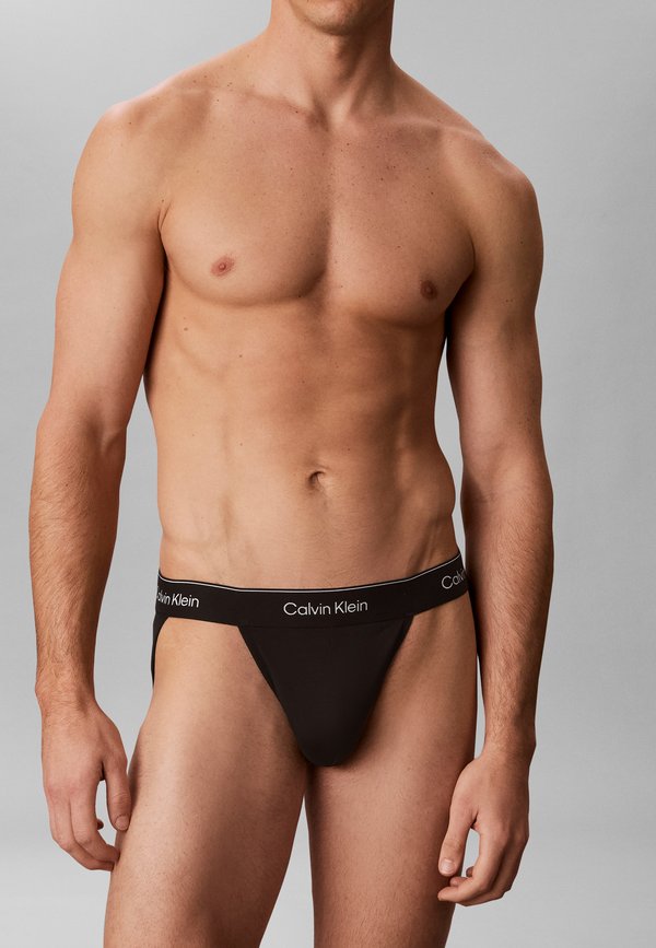 Calvin Klein Underwear ICON 3 PACK - Jockstrap - black/harbor mist/dark purple
