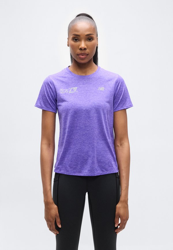 New Balance LONDON EDITION ATHLETICS - Sports T-shirt - electric purple