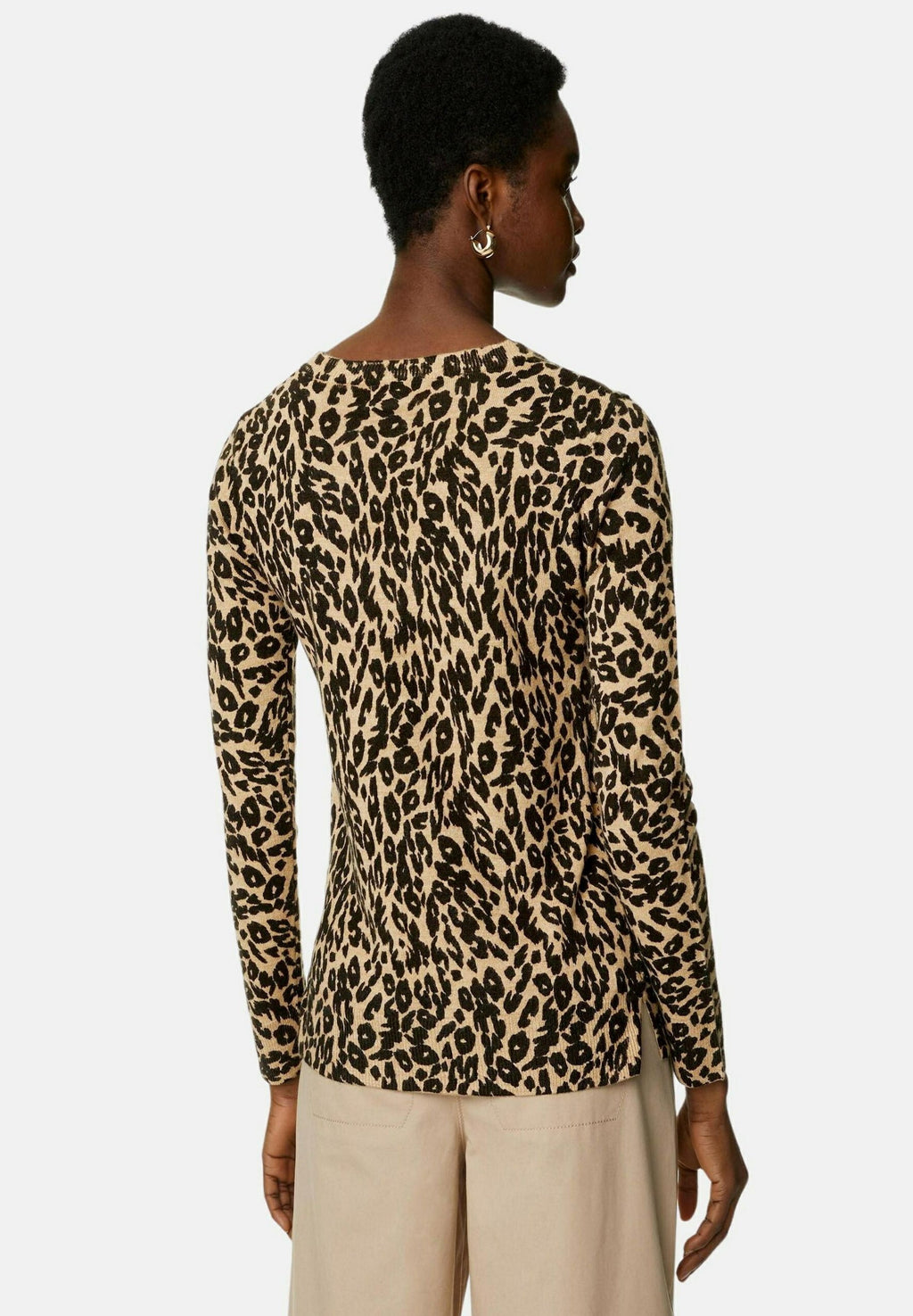 Marks & Spencer SUPERSOFT ANIMAL PRINT CREW NECK