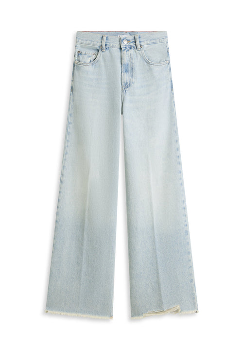 70S HIGH RISE WIDE LEG JEANS Media 1