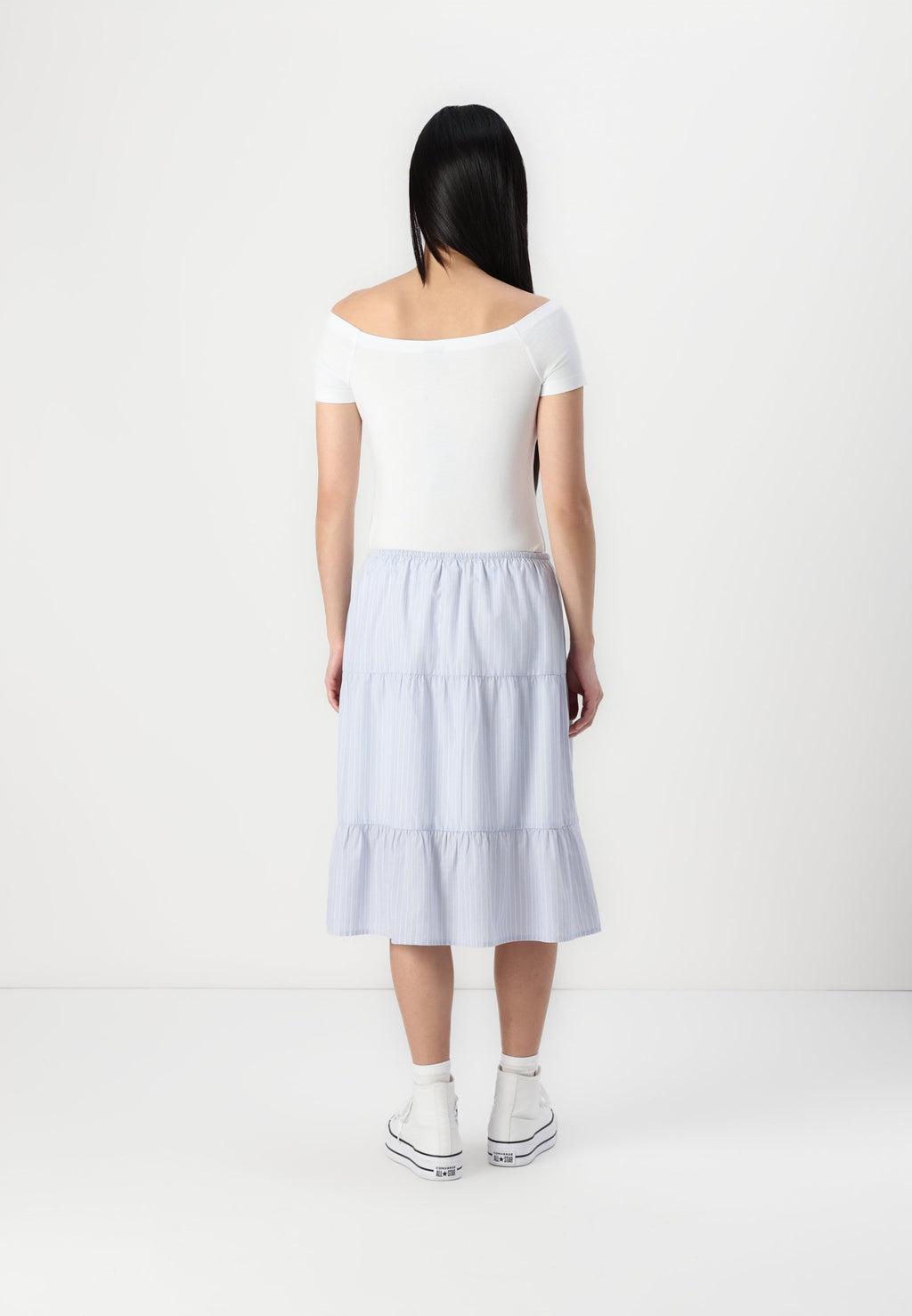 Hollister Co. Poplin Midi Skirt