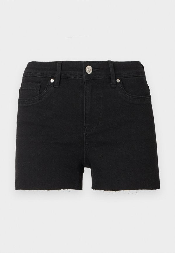 ONLY ONLWAUW - Denim shorts - black denim