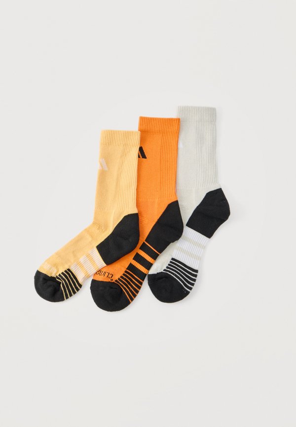 adidas Performance PERFORMANCE CLIMACOOL CUSHIONED CREW 3 PAIR PACK - Sports socks - pure orange/semi ice tangerine/orbit grey