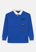 LOGO EMBROIDERY LONG SLEEVE POLO SHIRT Media 1