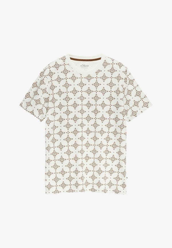 s.Oliver T-SHIRT - Print T-shirt - dunkelbraun